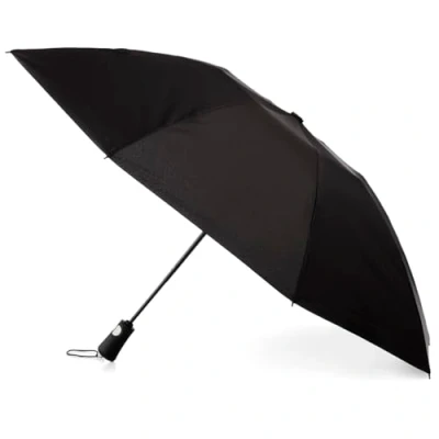 Image de Totes Inbrella pliable à fermeture inversée avec ouverture automatique et design compact coupe vent, Noir, Taille unique, Compacte