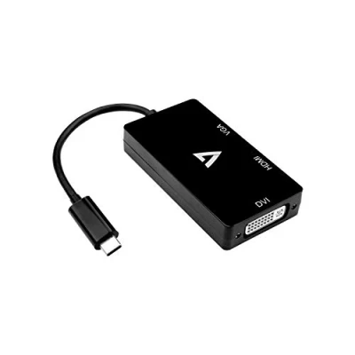 Image de V7 V7UC VGADVIHDMI BLK adaptateur graphique USB 3840 x 2160 pixels Noir Neuf