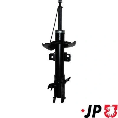 Image de JP GROUP 3842100770 Amortisseur Essieu avant gauche Pression de gaz Système bitube Jambe suspension Goujon en haut MAZDA: 2 3/5 portes