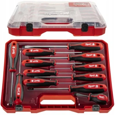Image de MILWAUKEE 4932472003 Kit de tournevis 12 PH0, PH1, PH2, PZ0, PZ1, PZ2, SL2, SL2.5, SL4, SL5.5, SL6.5, SL8 oscaro, mister auto, yakarouler