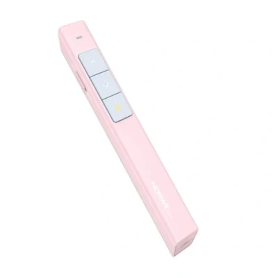 Image de Pointeur de Présentation NORWII N26 avec plage commande 100M, Présentateur sans fil 2.4 GHz PPT PowerPoint Clicker Slide Remote (Rose)