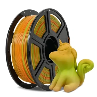 Image de FLASHFORGE Filament PLA pour imprimante 3D dégradé de couleur 1,75 mm, bobine 1 kg (2,2 lbs), précision dimensionnelle +/ 0,02 meilleure ténacité et pas boulochage d&#039;impression