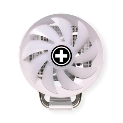 Image de Xilence M403PRO.W.ARGB AMD et Intel Ventilateur de processeur, 120mm PWM ARGB Ventilateur, 150W TDP, transparent/blanc/argent