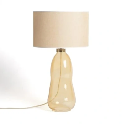 Image de TECHBREY Lampe à Poser Tissu et Verre Big Nally 600xØ350 mm Orange