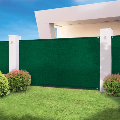 Image de Brise vue 1m x 10m vert occultant 300g m²