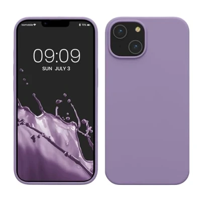 Image de kwmobile Housse Compatible avec Apple iPhone 14 Coque de téléphone Fine Finition Douce Violet Clair