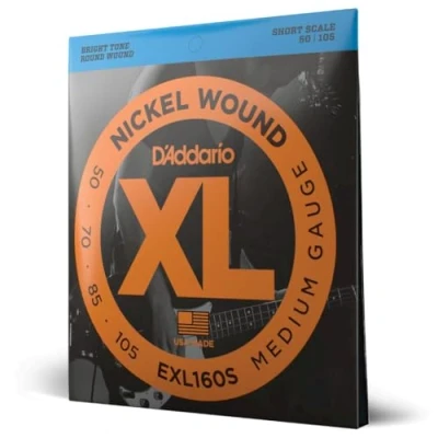 Image de D&#039;Addario Cordes Basse Bass Strings EXL160S Medium, 50 105 Courte Échelle