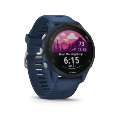 Image de Garmin Forerunner 255 Montre GPS Multisports connectée de Running Bleue Boîtier 46 mm (Reconditionné)
