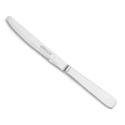 Image de Couteau à dessert Arcos de la Table 460100 monobloc d&#039;une pièce d&#039;acier inoxydable et lame 11 cm dans une boîte.