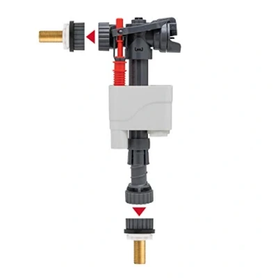 Image de Wirquin 10723731 Chasse d&#039;eau wc robinet flotteur à alimentation latérale et basse Doblo, gris