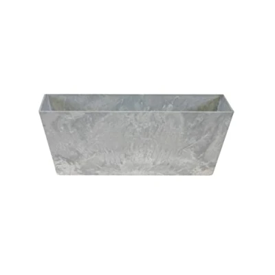 Image de Artstone Jardinière de Balcon Gris 37x17x17 pour Une Utilisation en intérieur et extérieur avec système Drainage