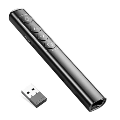 Image de Neoreser Pointeur du Présentateur, Télécommande Sans Fil à Longue Portée pour des Présentations en Douceur, Plug and Play, Présentation, Enseignement, Bureau, Conférence(Noir)