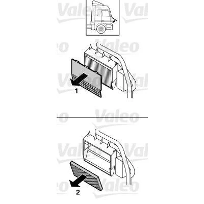 Image de VALEO CLIMFILTER PROTECT 716008 Filtre d&#039;habitacle à charbon actif 261 162 45 DAF: CF 85