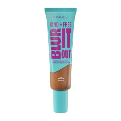 Image de Rimmel London Kind &amp; Free BLUR IT OUT Fond de teint opaque 510, Cinnamon, contrôle effet brillant tout au long la journée, maquillage fini mat léger, 30 ml