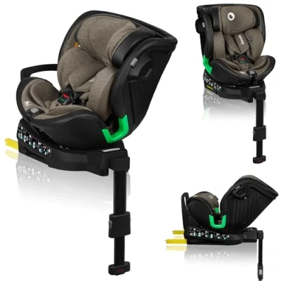 Image de Siège auto bébé évolutif LIONELO Harmony iSize 40 150cm Groupe 0+/1/2/3 Pivotant 360 ISOFIX Vert