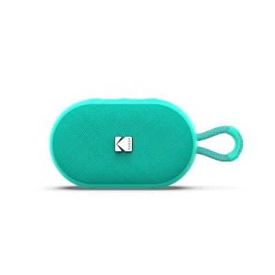 Image de Kodak Enceinte Portable Sans Fil PWS 2284 Étanche IPX7, Bluetooth, 6W RMS, TWS Stéréo, Batterie 1500mAh, Autonomie 10 12h, Fonction Mains Libres, Sangle Silicone, Câble Type C Inclus Vert Neuf