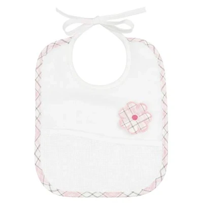 Image de Filet Bavoir à Broder avec Poche Coloris Blanc, Taille 6 Mois 1 An