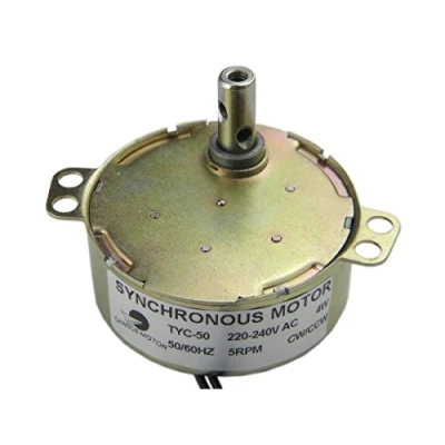 Image de Moteur synchrone TYC 50 220V AC 5 6RPM CW/CCW de réduction réversible Motoréducteur
