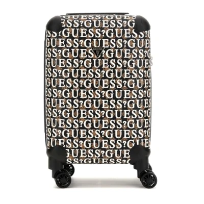 Image de Guess Stark Wheeler Valise à roulettes brown/multicoloured, Femme, Taille: One Size, Brown/multi coloured