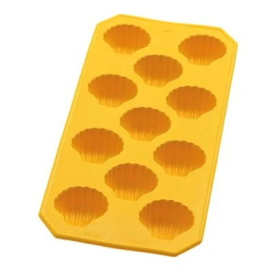 Image de Lékué Bac à glaçons avec couvercle, Caoutchouc SBS, Jaune, 22 x 11 2,5 cm