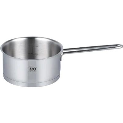 Image de ELO 72556 Galant Casserole à induction en acier inoxydable brillant avec échelle de litres et système dosage d&#039;huile 16 cm