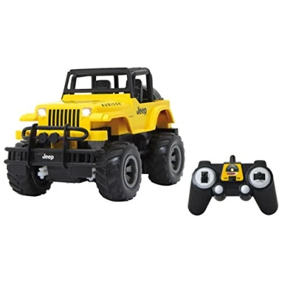 Image de Jamara Jeep Wrangler Rubicon 405124 Pneus en Caoutchouc réglables 1:18 2,4 GHz Jaune