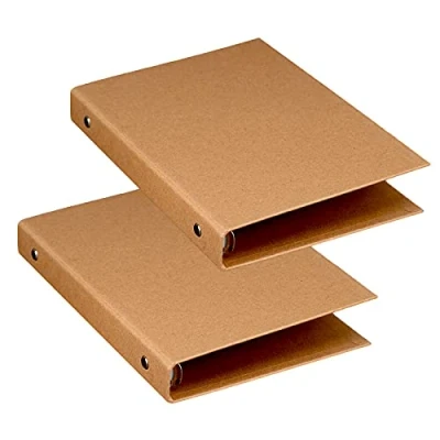 Image de Dzmuero Classeur a5, A5 6 anneaux, Trieur Document Rangement Papier Administratif Dossier pour Ajouter des Feuilles de Couverture, 2 Pièces