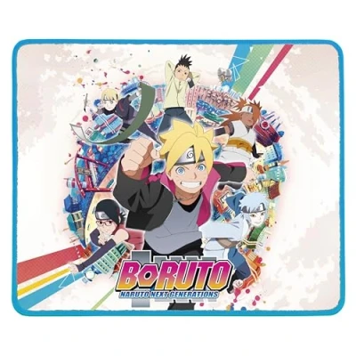 Image de Konix Boruto Naruto Next Generations Tapis de Souris Gaming World 32 x 27 cm Base antidérapante Motif Konoha