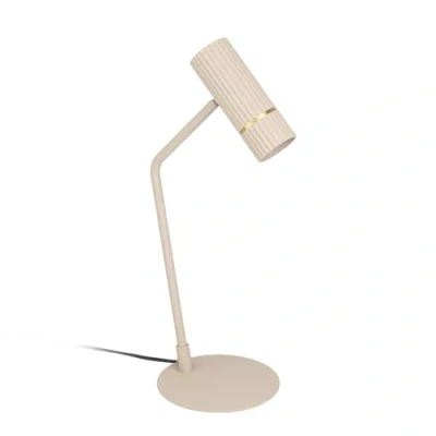 Image de Eglo lampe de table LED Caminia, chevet avec spot ajustable, luminaire pour salon et chambre à coucher, métal beige doré, ampoule GU10, blanc chaud