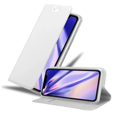 Image de Coque pour Apple iPhone 11 en CLASSY ARGENT Housse de protection Étui avec fermeture magnétique, fonction support et compartiment carte Neuf