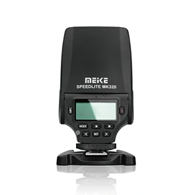 Image de Meike MK 320P Mini TTL Speedlite Automatic Flash GN32 Fit Olympus Panasonic and M4/3 Mount Camera E P5 PM M1 M5 M10 PL5 PL6 PL7 GM5 GX1 GX7 GX8 G3 LX100