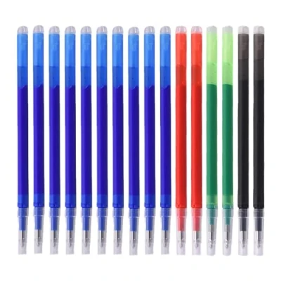 Image de DGUSO Recharges pour Stylos Effaçables, 16 Pièces Rechange 0,7 mm, Compatible avec PIlot Frixion S&#039;Applique, 400 MèTres Longueur D&#039;éCriture (Bleu, Noir, Vert, Rouge)