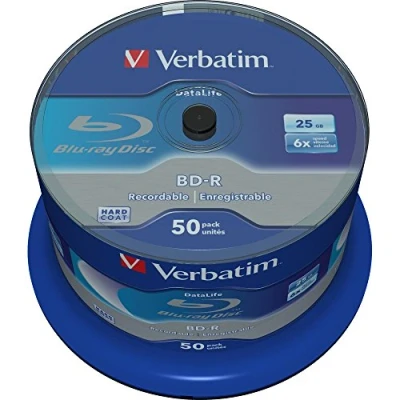 Image de Disques BD R VERBATIM 50 supports 25 Go 6x spindle