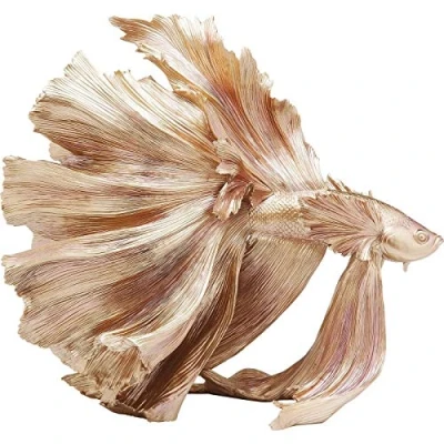 Image de Objet décoratif KARE Poisson combattant doré Polyrésine 57 x 34 63 cm