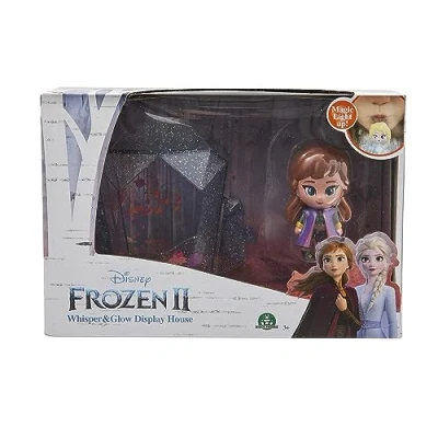 Image de La Reine des Neiges 2, Maison avec 1 Figurine Whisper &amp; Glow Lumineuse, qui s’Illumine quand on Souffle, Modèles Aléatoires, Jouet pour Enfants dès 3 Ans, FRN73