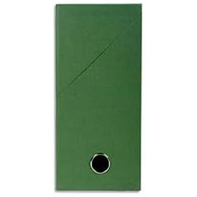 Image de EXACOMPTA Boîte de transfert, carton rigide recouvert papier toilé, dos 12 cm, 25 x 33 vert