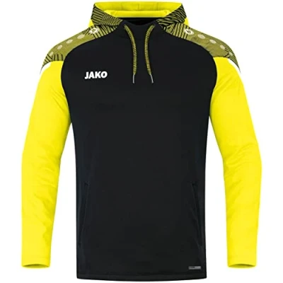 Image de JAKO Performance Unisex Sweat à capuche pour enfants, Taille: 164, Shwarz/soft yellow