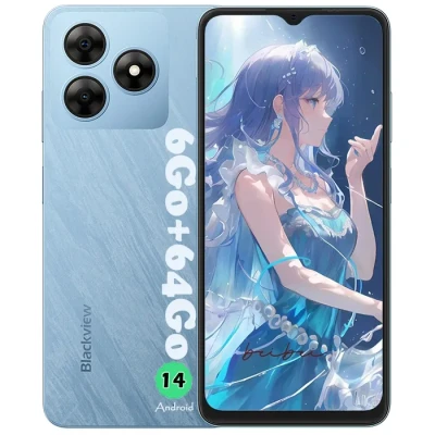 Image de Smartphone Blackview WAVE 8C Android 14 6 Go RAM 64 ROM bleu