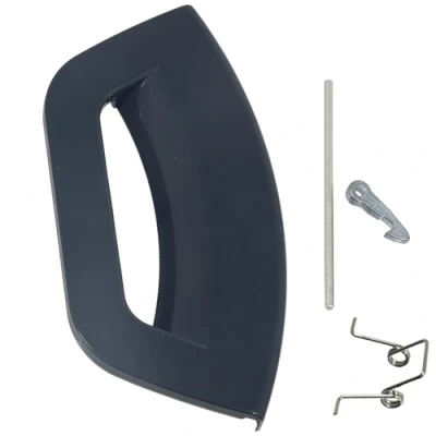 Image de SPARES2GO Kit Poignée de Porte compatible avec Hotpoint Machine à Laver (Graphite)