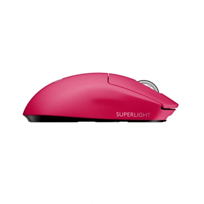 Image de Logitech G PRO X SUPERLIGHT Souris Gaming sans Fil, Ultra légère 63g Capteur HERO 25K, 25 600 PPP, 5 Boutons Programmables, Longue Longévité des Piles Memoire Integrée, Compatible avec PC/Mac Magenta