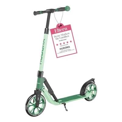 Image de HUDORA BigWheel 205 Advanced Scooter Trottinette Confortable en Aluminium pour jusqu&#039;à 100kg Réglable Hauteur &amp; Pliable Enfants/Adolescents Adultes