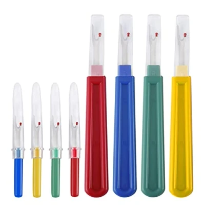 Image de BOBOZHONG Découseur Couture,8 pièces Seam Ripper Dissolvant de Fil Couture,Ripper Couture pour Ouvrir Les Coutures et Ourlets (2 Tailles)