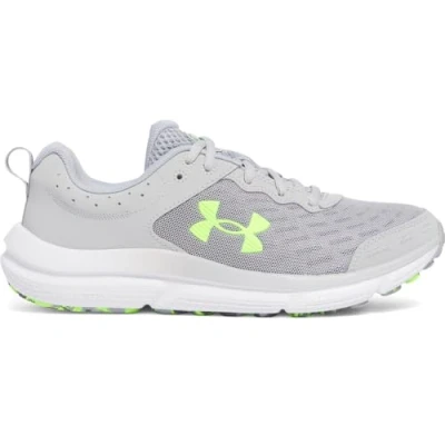 Image de Under Armour Homme UA Charged Assert 10 Chaussures de Course, Mod Gray/Mod Gray/Hyper Green, 45