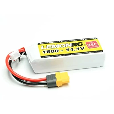 Image de Pack de batterie (LiPo) LemonRC 11.1 V 1600 mAh 3 cellules 35 C Softcase XT60