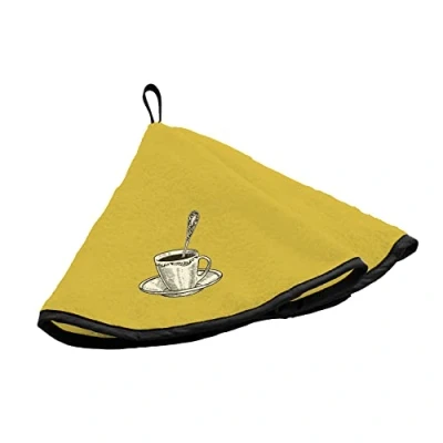 Image de douceur d&#039;intérieur ESSUIE MAIN ROND, Coton, Tasse Jaune, (0) 60 CM