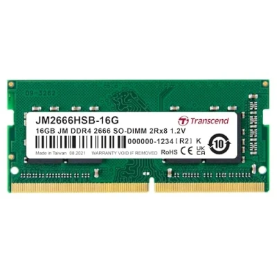 Image de Transcend JM2666HSB 16G 16 Go DDR4 2666 MHz So DIMM 2Rx8 1.2V Mémoire RAM