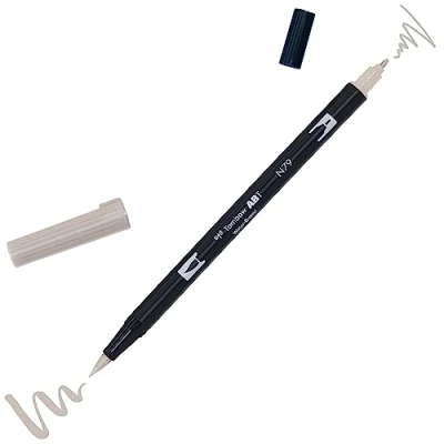 Image de Tombow ABT N79 Feutre pinceau à 2 pointes Gris
