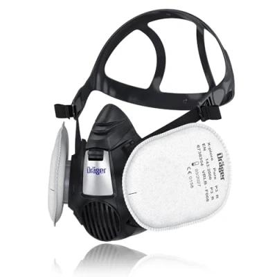 Image de Dräger X plore 3500 Demi masque poussières artisanat avec filtres Pure P3, protection contre des particules fines, la poussière