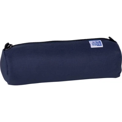 Image de OXFORD Trousse ronde couleurs 1 Compartiment Capacité Dimensions 22x7x7cm Fermeture éclair Polyester Bleu