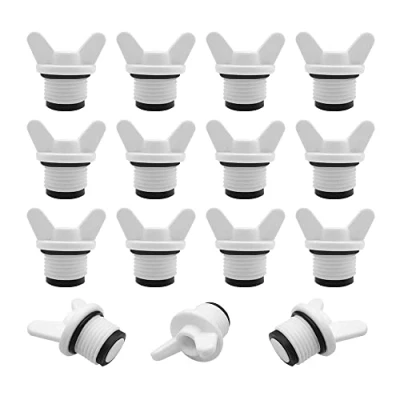 Image de HLIWS Bouchon Plomberie 15 Pièces 1/2&quot; Mâle Filetage extérieur Pipe Hex Bouchon,Bouchon d&#039;obturation,pour machine à laver,lave vaisselle,robinetterie,plomberie